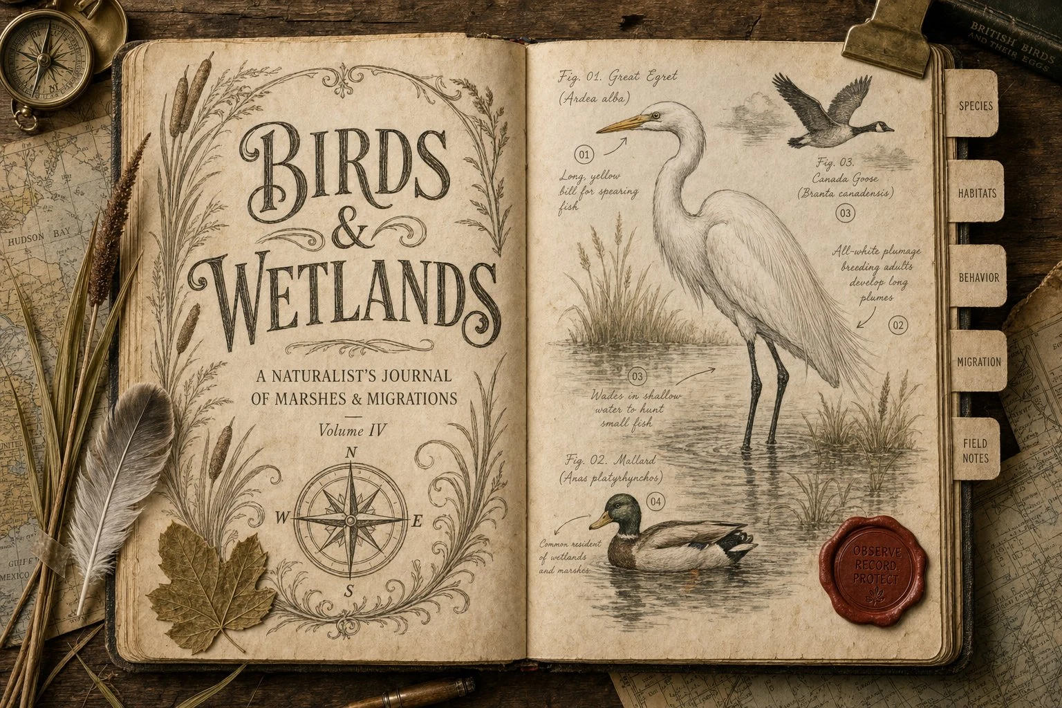 Plate I · Birds & Wetlands · Vol. IV