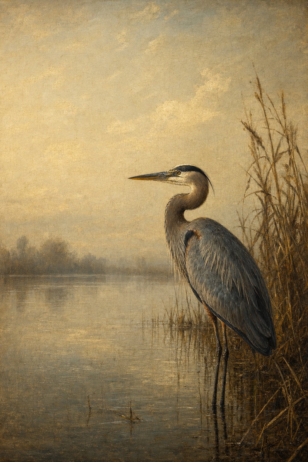Great Blue Heron (Facing Left)