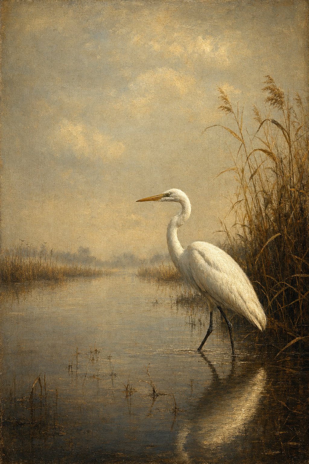 Great Egret (Facing Left)