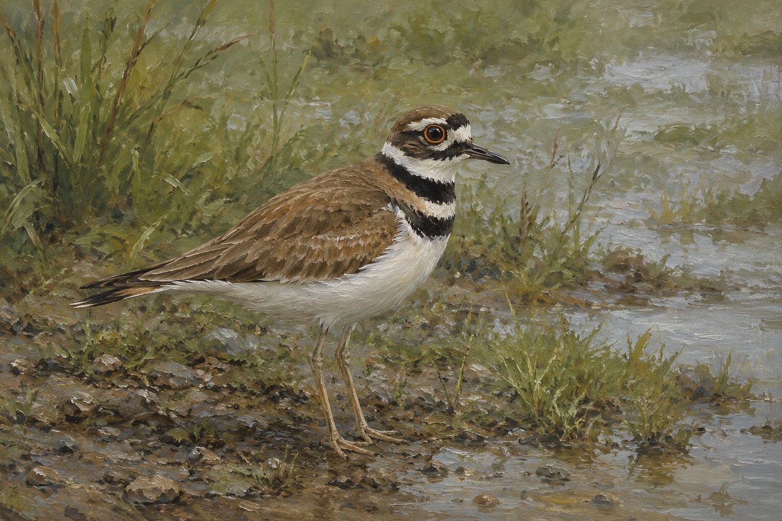 Killdeer at Wet Meadow Edge