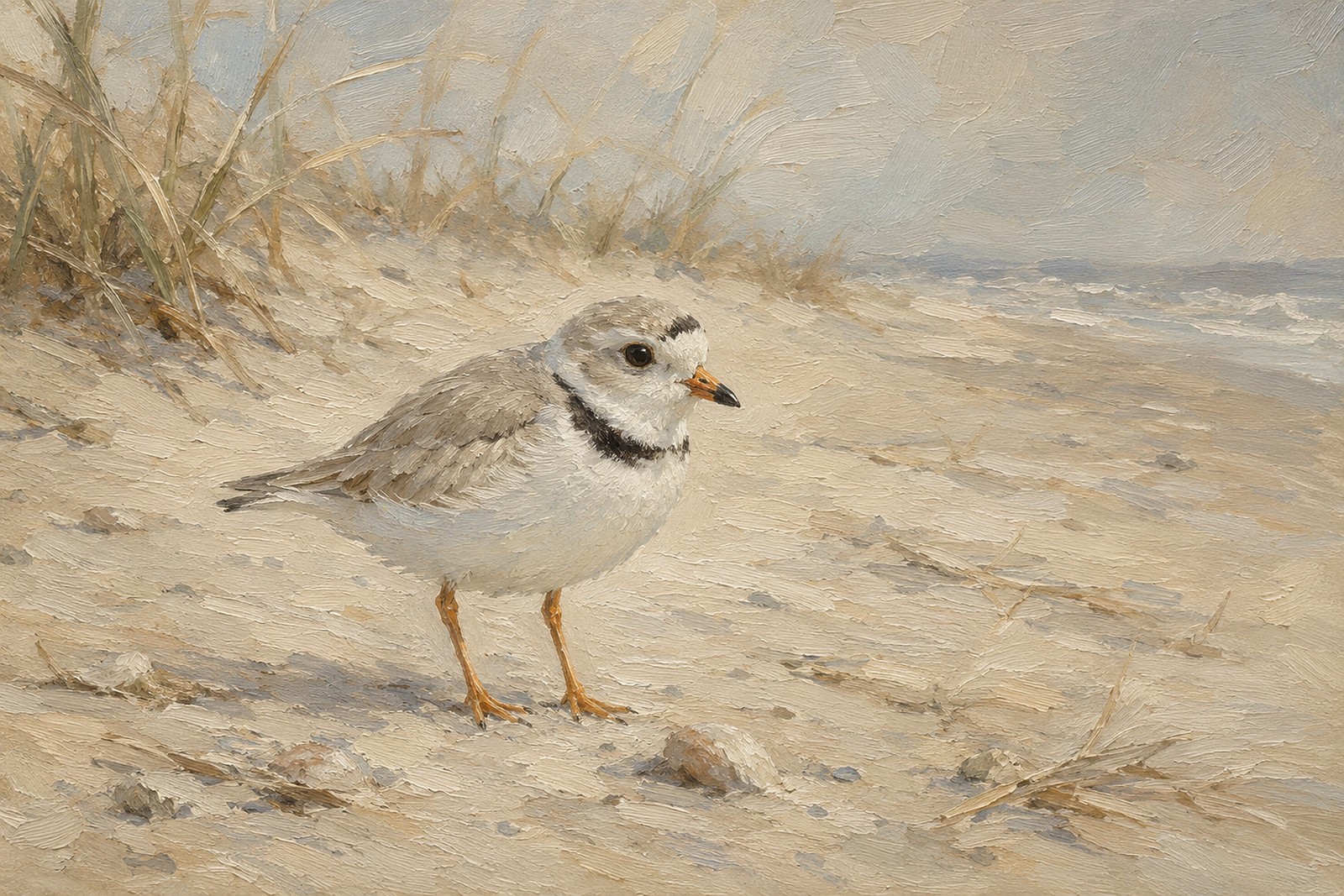 Piping Plover on Pale Sand