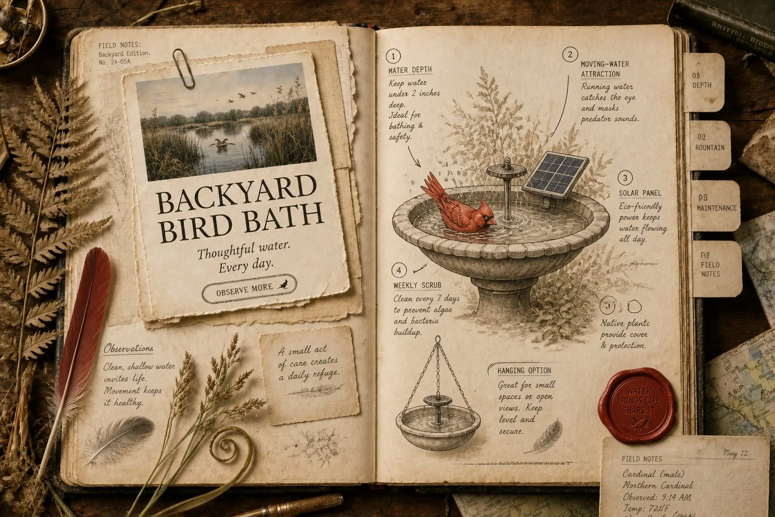 Birdbaths With Fountains: What Actually Matters and What's a Gimmick