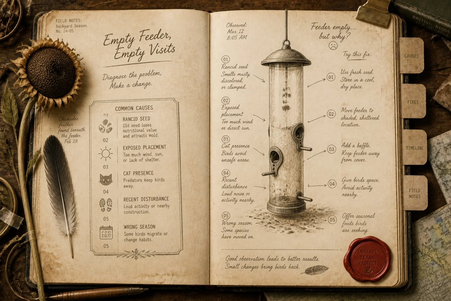 Why Birds Aren't Coming to Your Feeder: The Eight Most Common Causes