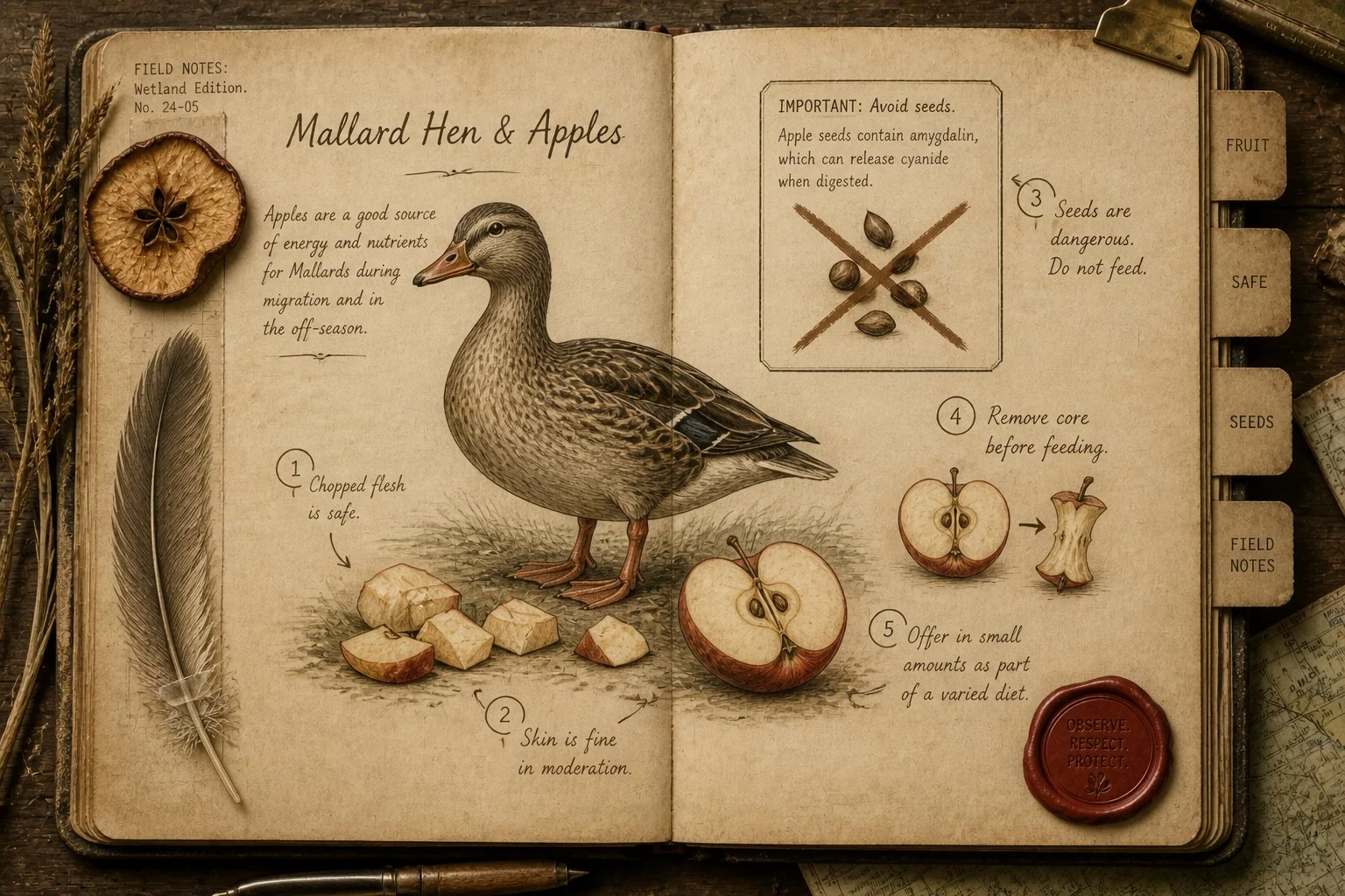 Can Ducks Eat Apples? Yes - But Not the Core or the Seeds
