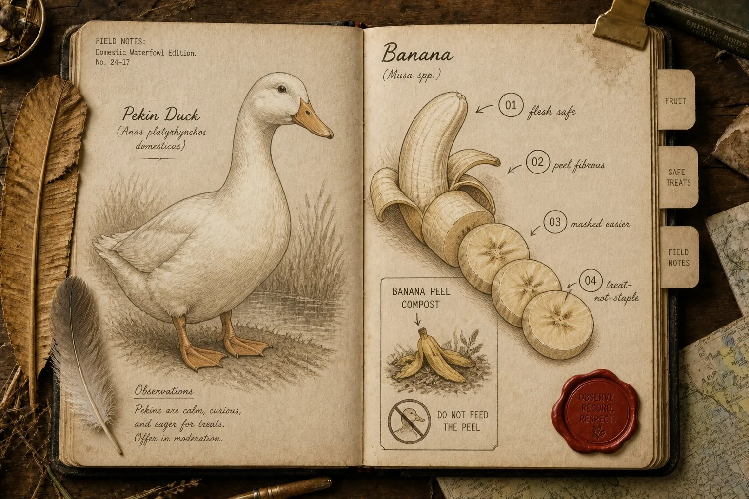 Can Ducks Eat Bananas? Yes - Peeled, Mashed, in Small Amounts