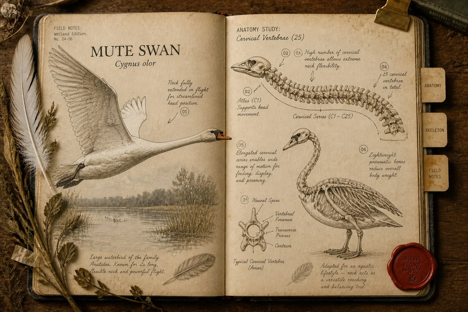 Do Swans Have a Backbone? Yes - And Their Necks Have More Bones Than a Giraffe