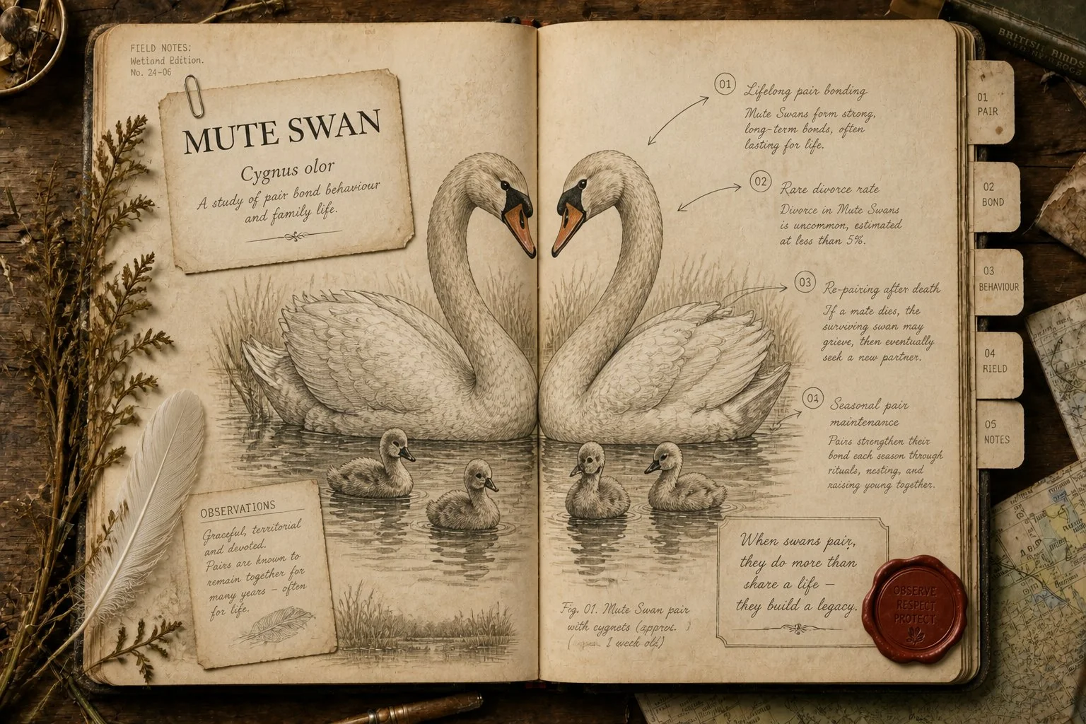 Do Swans Pair for Life? Mostly Yes - With Documented Divorces and Re-Pairings