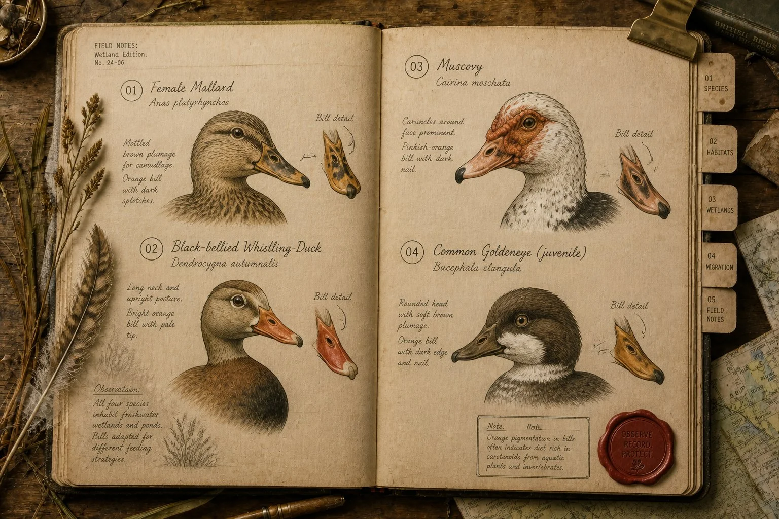 Ducks With Orange Beaks: The Five Species You'll Actually Meet