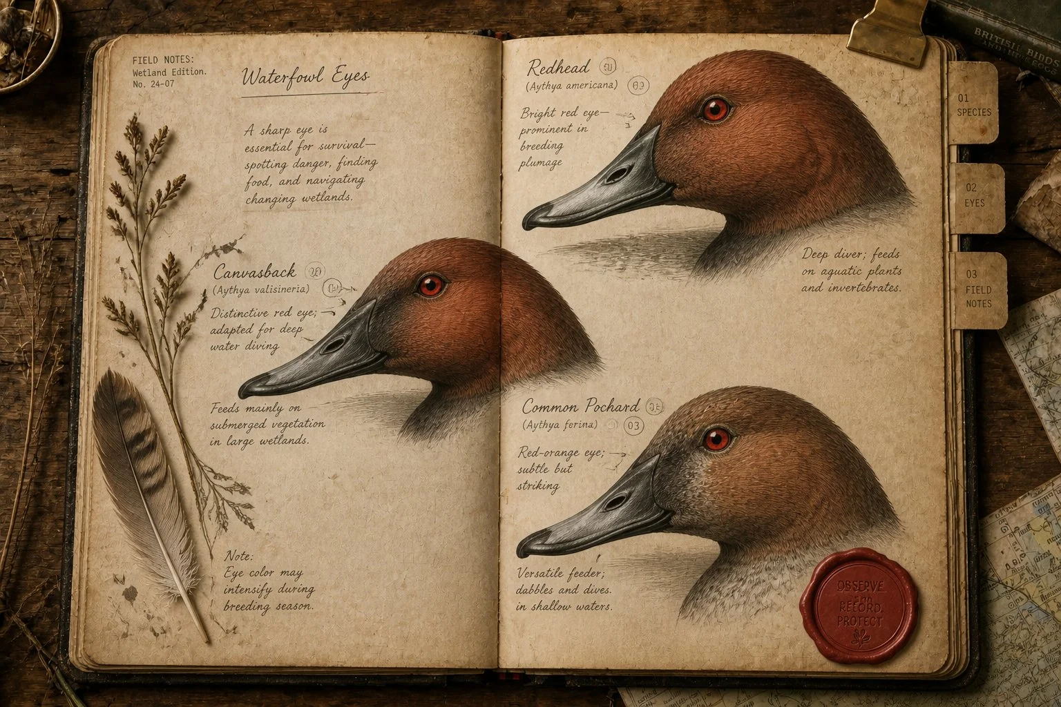Ducks With Red Eyes: The Three Species You'll Actually See