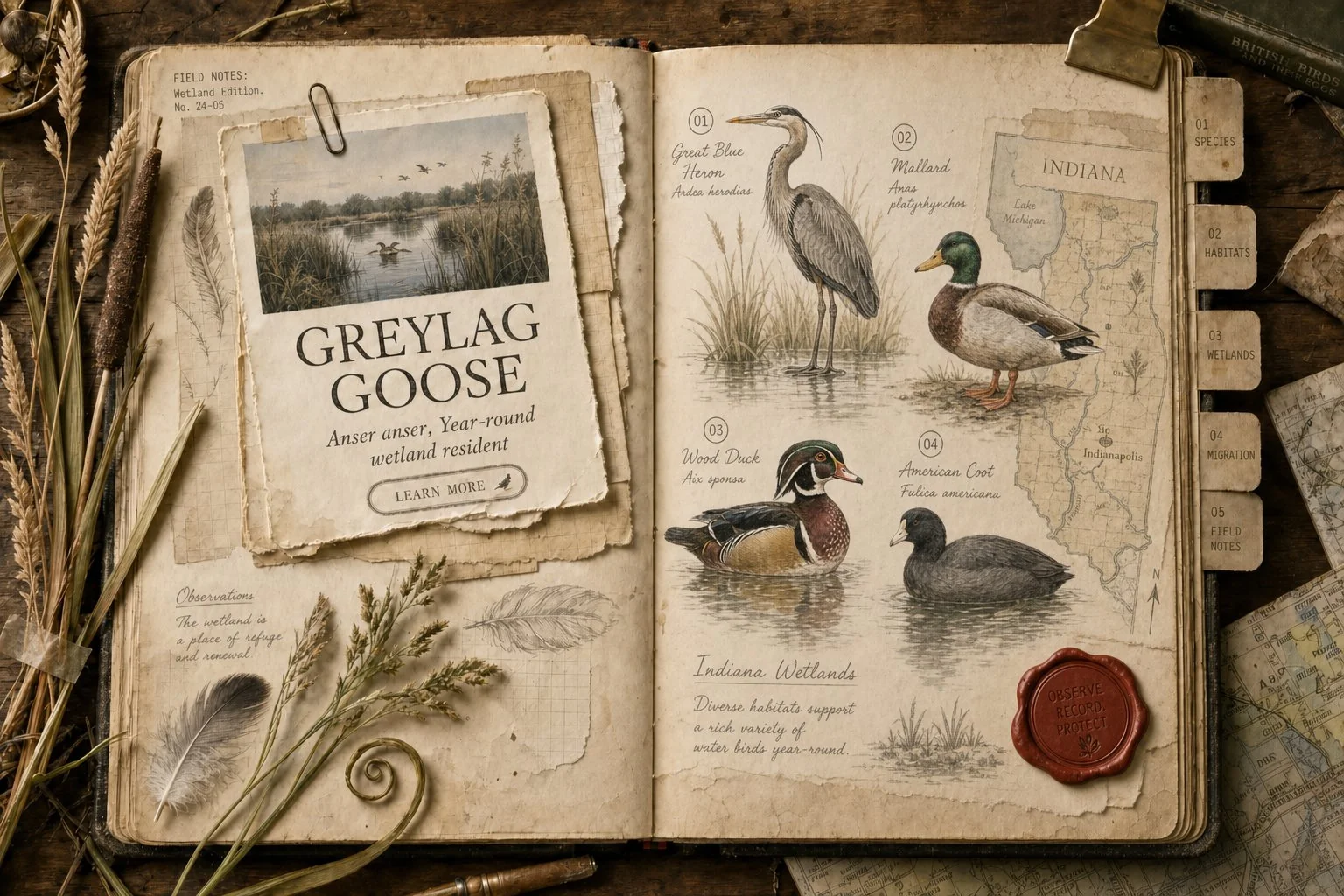 Water Birds in Indiana: A Field Guide to the 24 Common Species