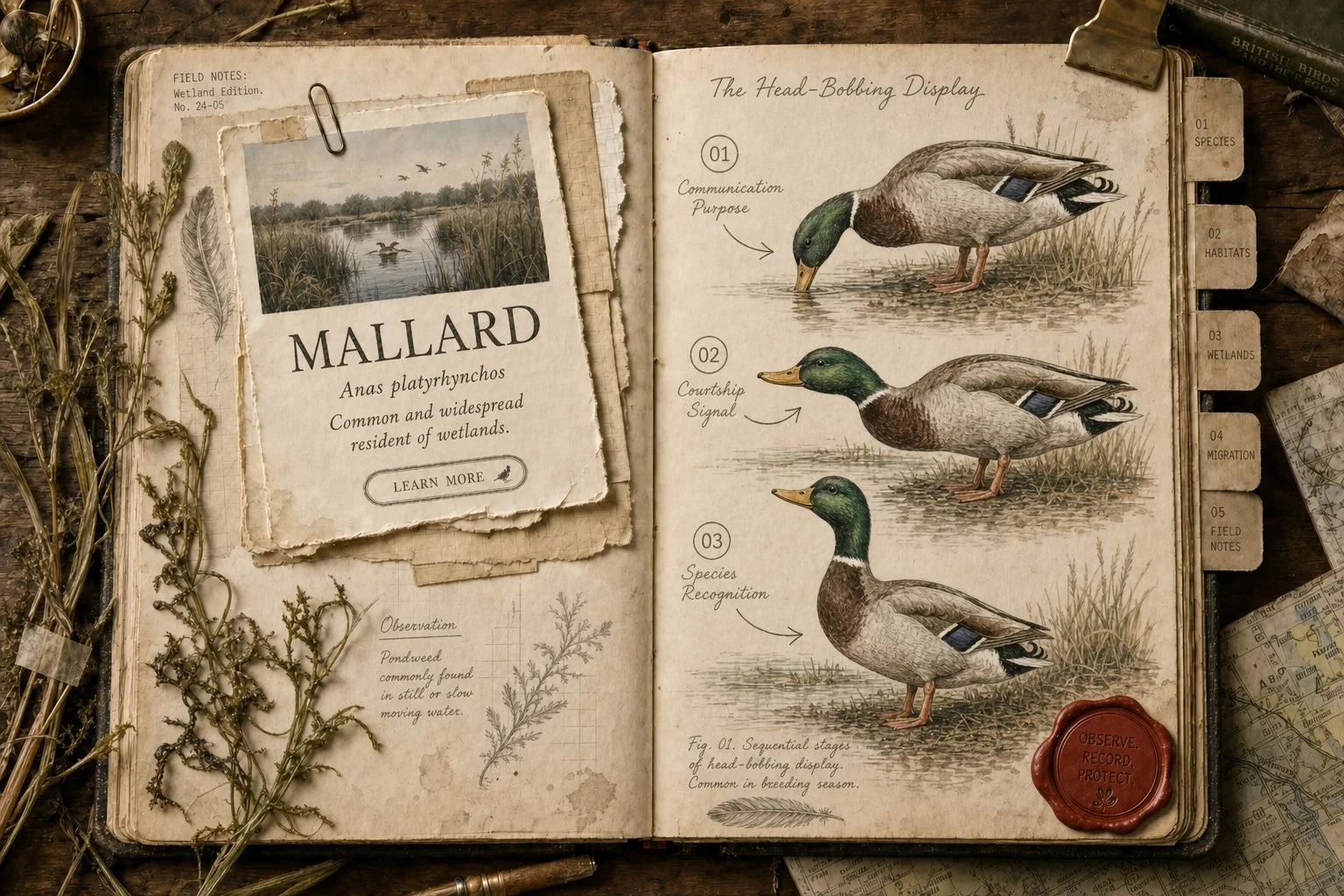 Why Do Ducks Bob Their Head Up and Down? Field Notes on a Signal
